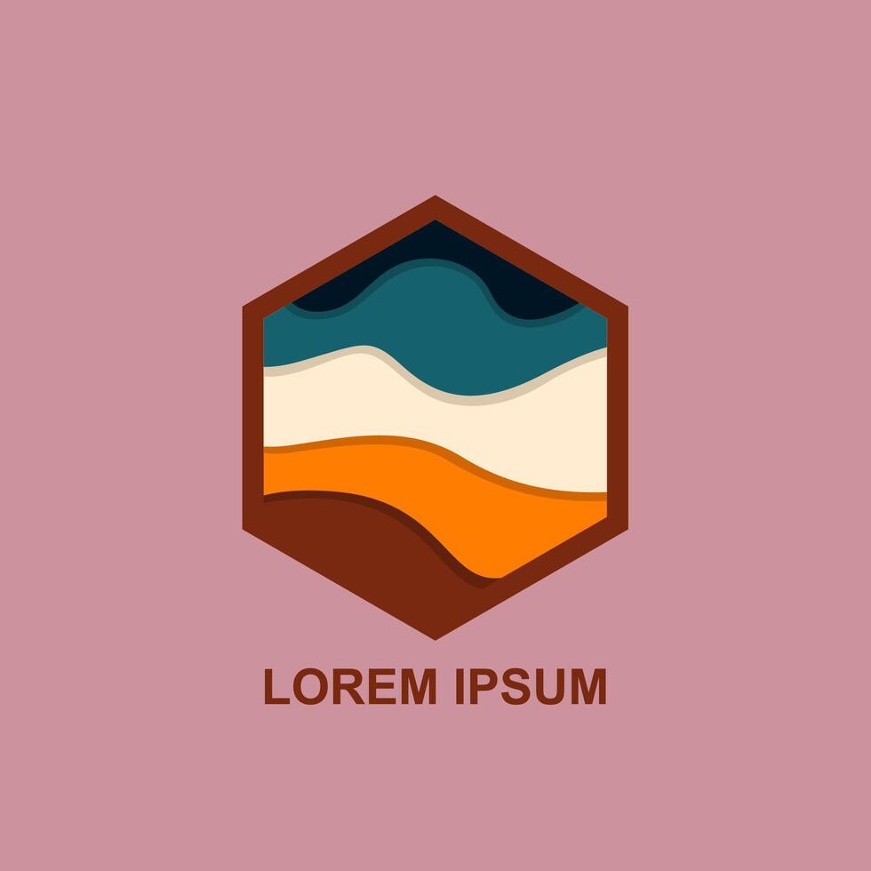 vector resumen icono, hexagonal logo para tu compañía. gratis vector