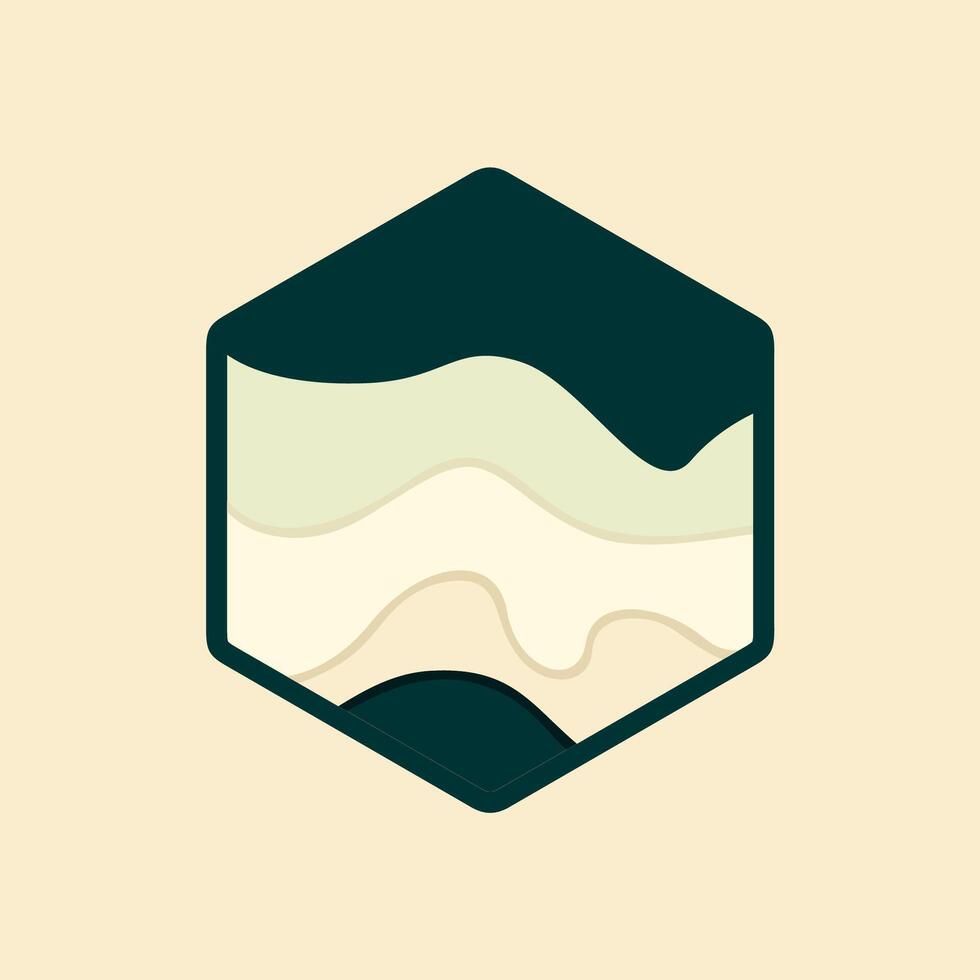 vector abstract icon, hexagonal logo for your company. free vector