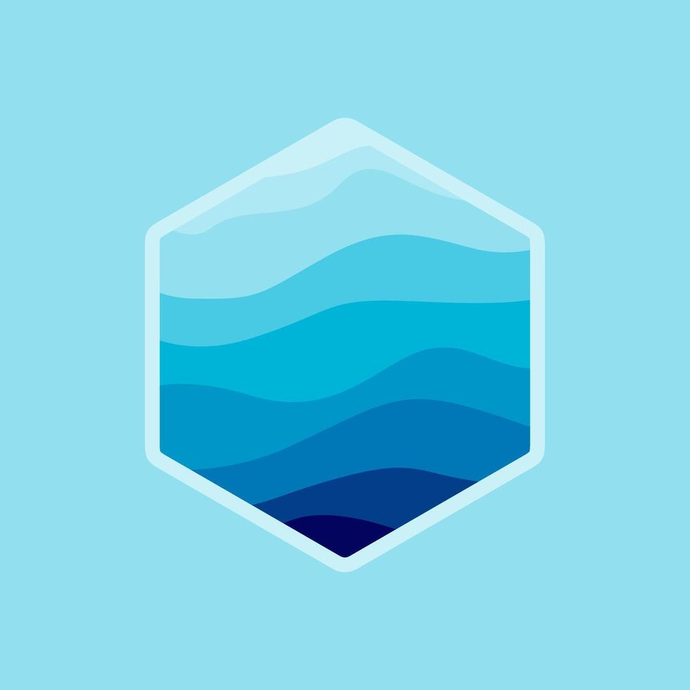 vector abstract icon, hexagonal logo for your company. free vector
