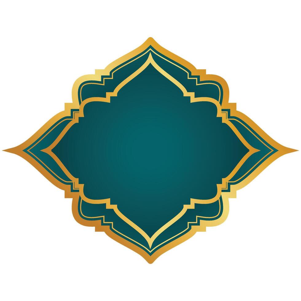 Golden Islamic Frame vector