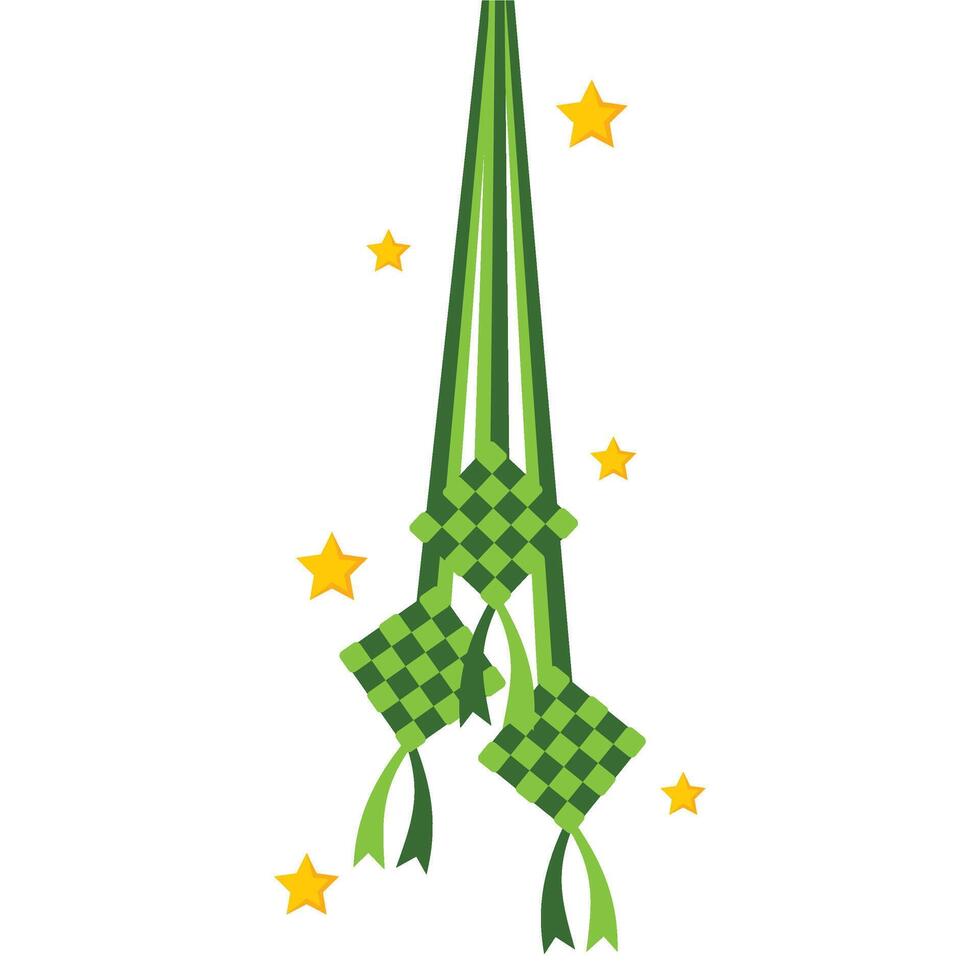 Ramadhan Ketupat Decoration vector