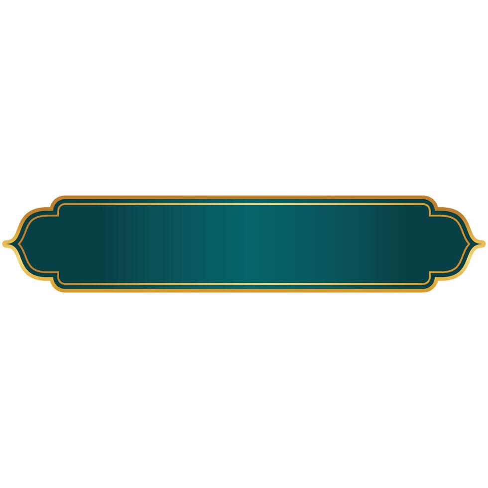 Islamic Banner Decoration vector