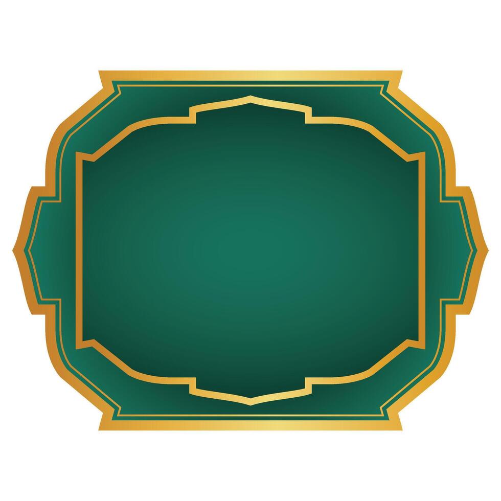 Golden Islamic Frame vector