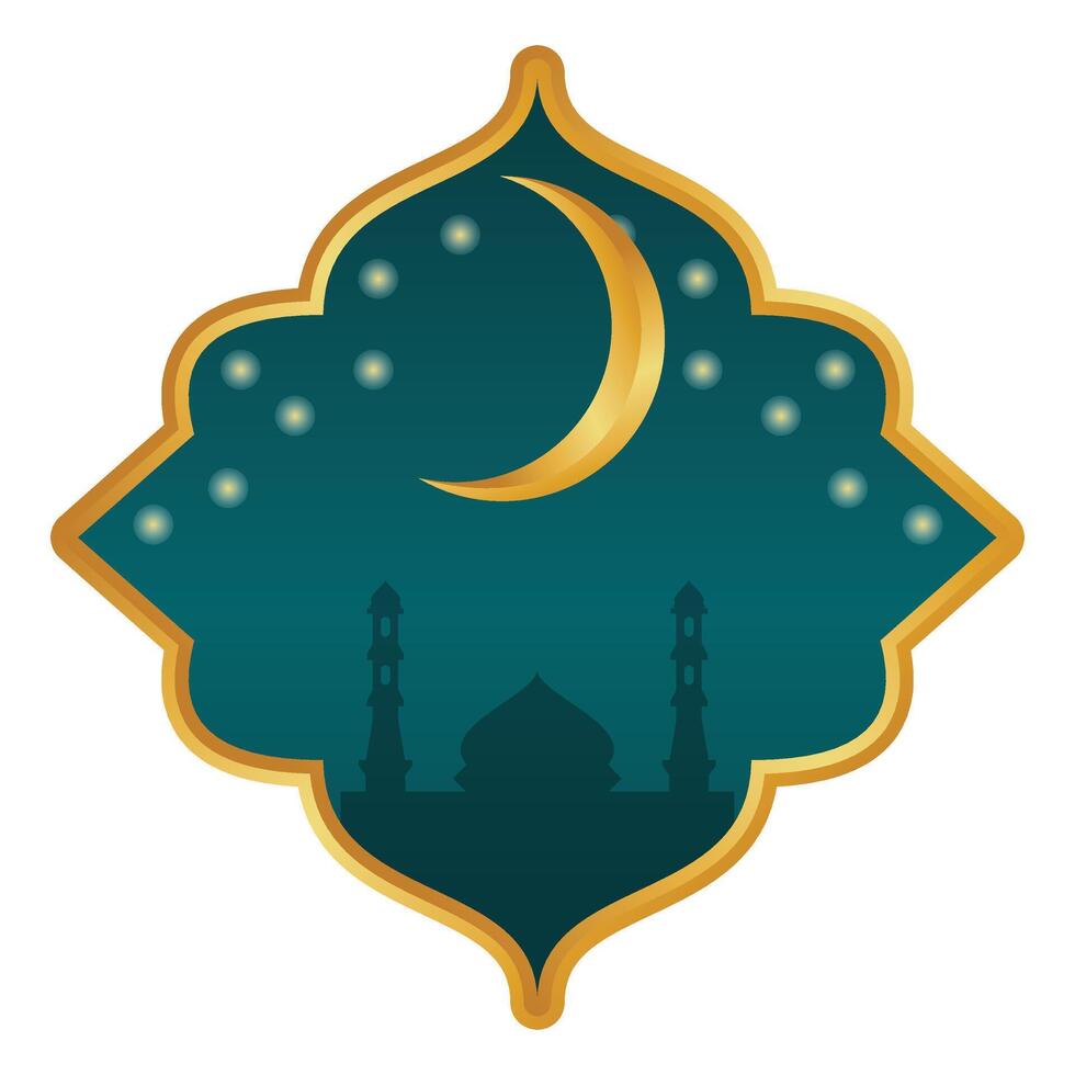 Islamic Mosque Frame Background vector