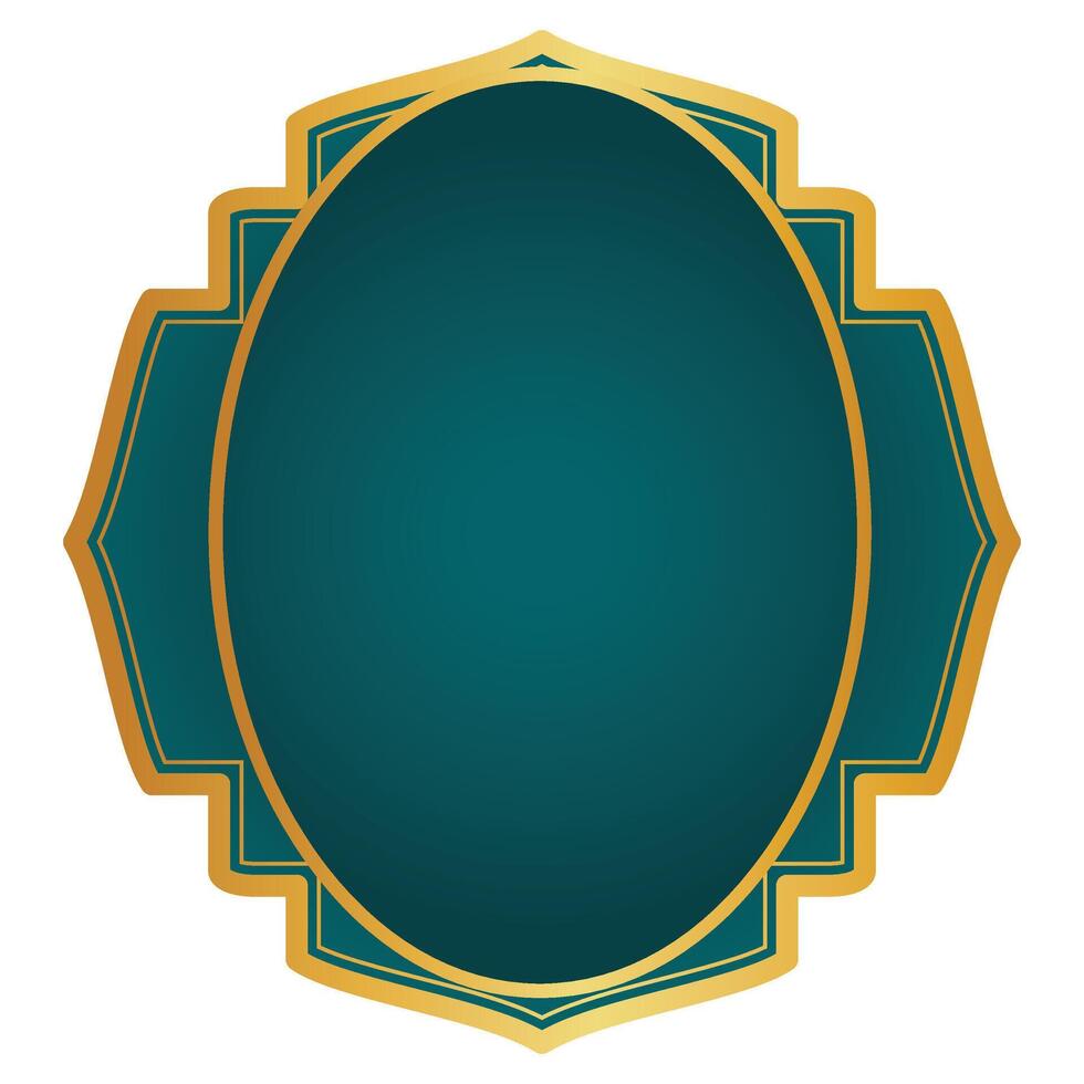 Golden Islamic Frame vector