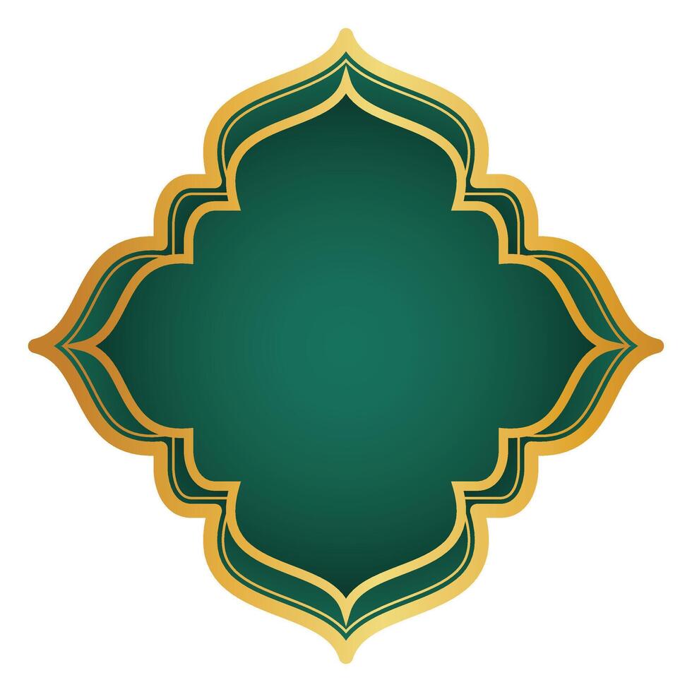 Golden Islamic Frame vector