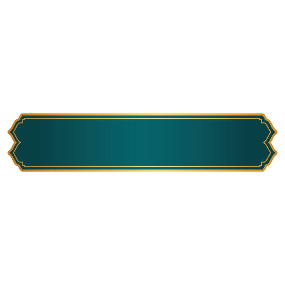 Islamic Banner Decoration vector