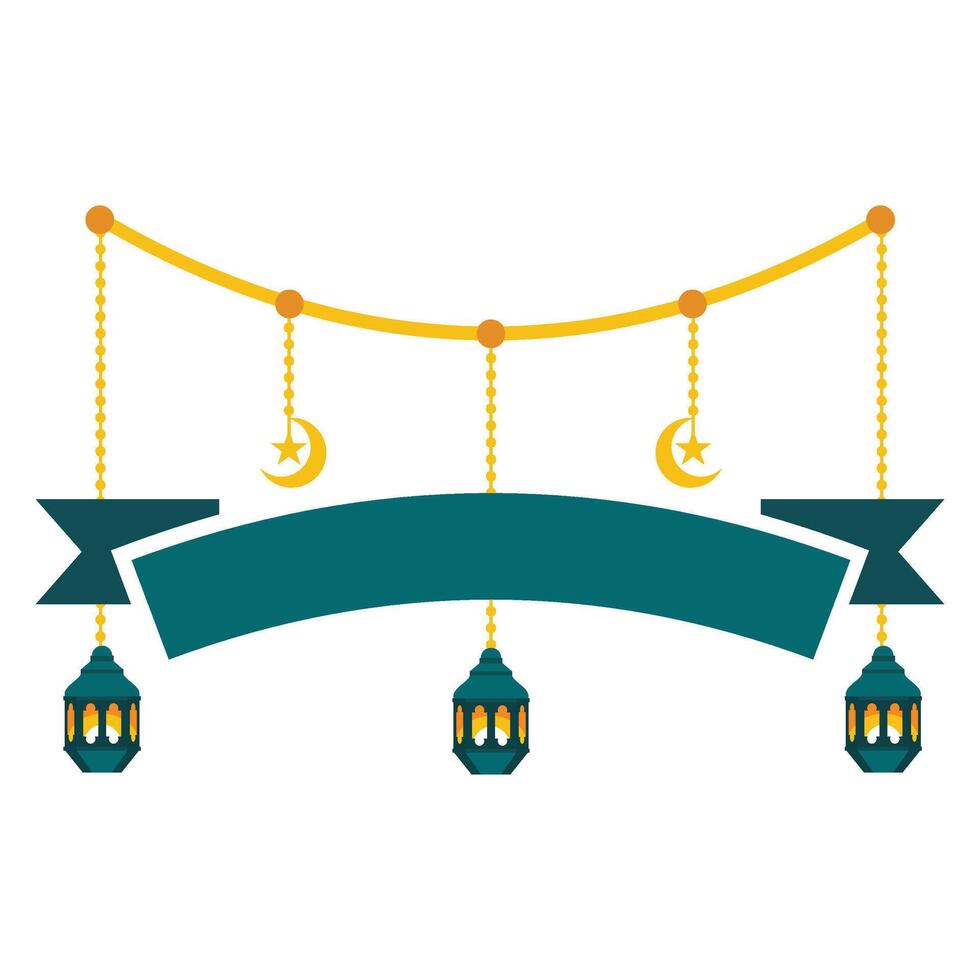 Islamic Ramadan Banner Ornament vector