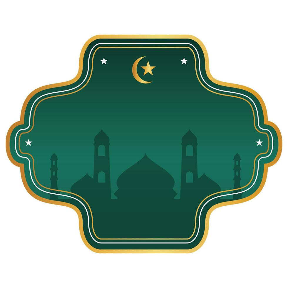 Islamic Mosque Frame Background vector