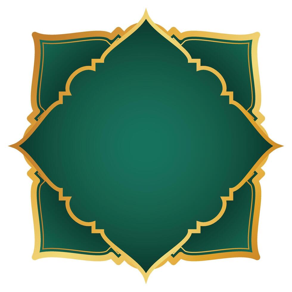 Golden Islamic Frame vector