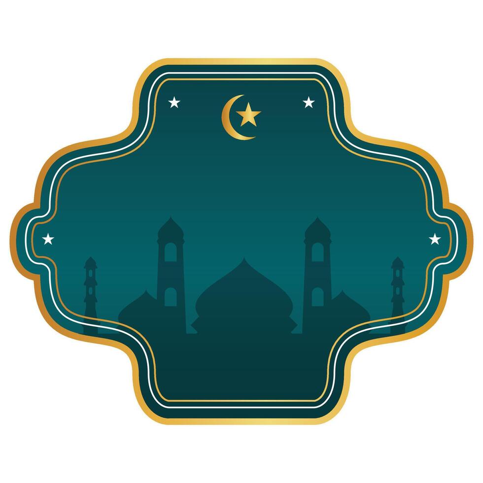 Islamic Mosque Frame Background vector