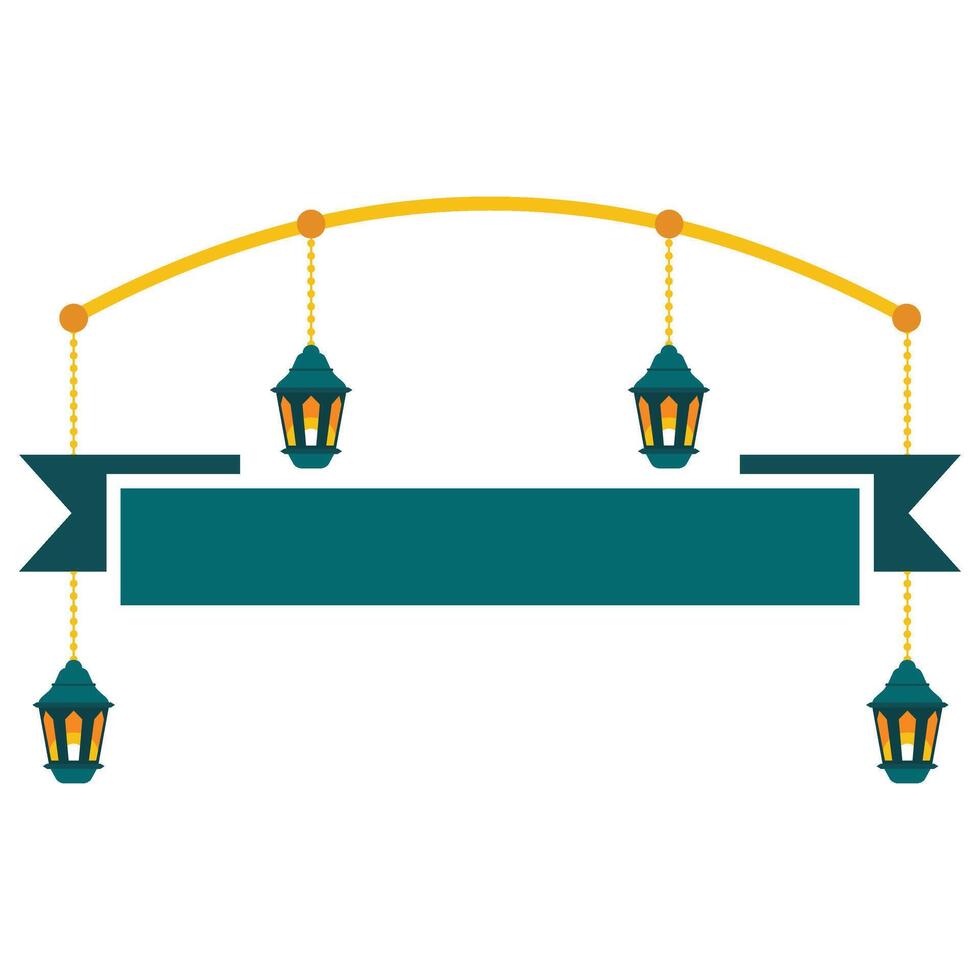 Islamic Ramadan Banner Ornament vector