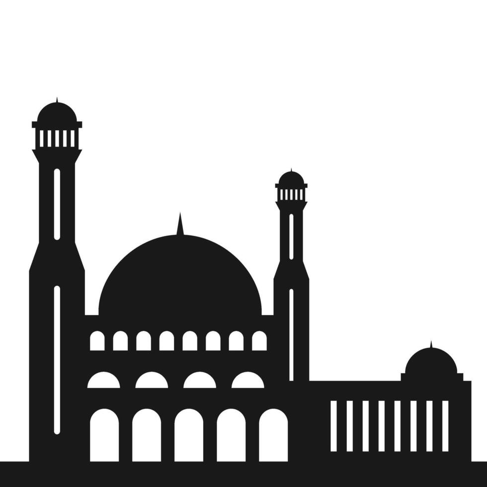 Islamic Mosque Silhouette vector