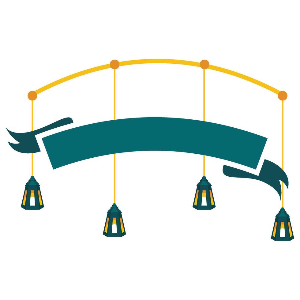 Islamic Ramadan Banner Ornament vector