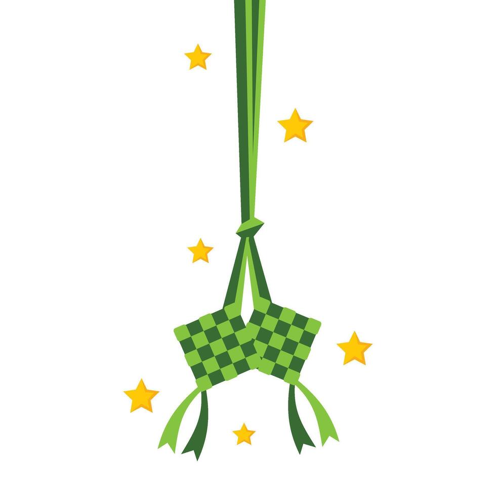 Ramadhan Ketupat Decoration vector