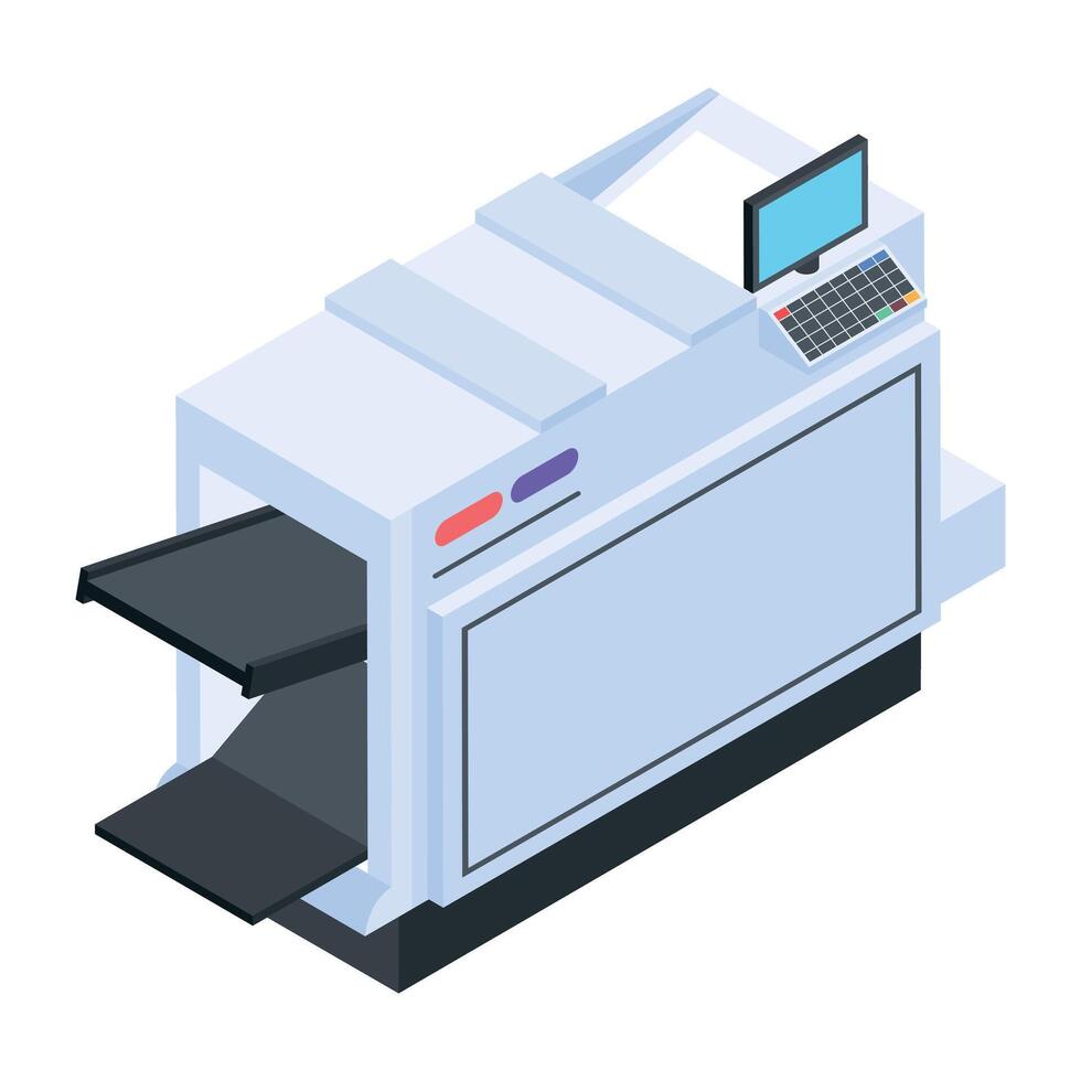 Home Appliances and Gadgets Isometric Icon vector