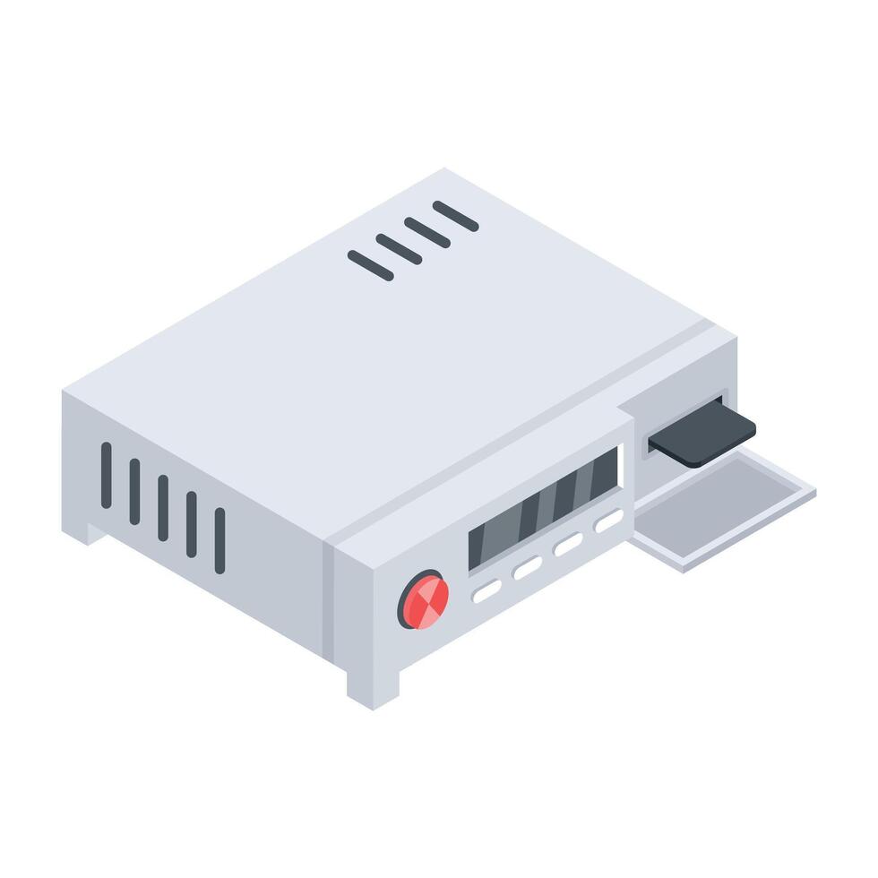 Home Appliances and Gadgets Isometric Icon vector