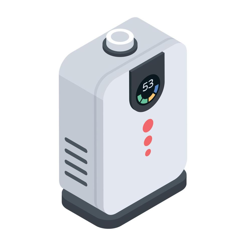 Home Appliances and Gadgets Isometric Icon vector