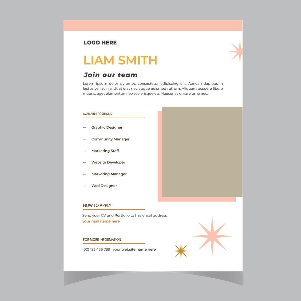 Resume template  elegant stylish design  dusty pink color background vector