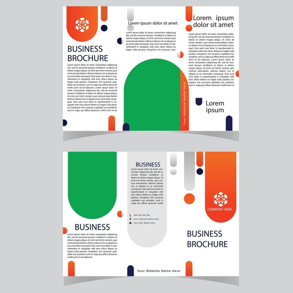 Business Marketing Tri fold brochure design, corporate Business tri fold brochure Template Design. Digital Marketing Agency Tri fold brochure design. vector