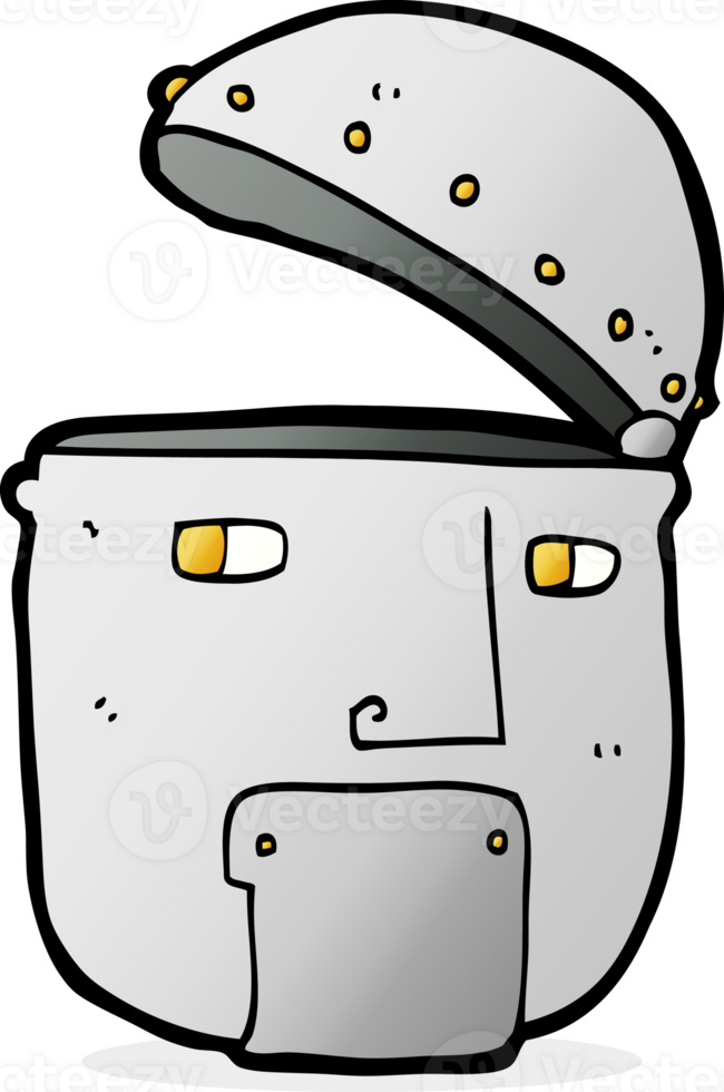 cartoon robot head png