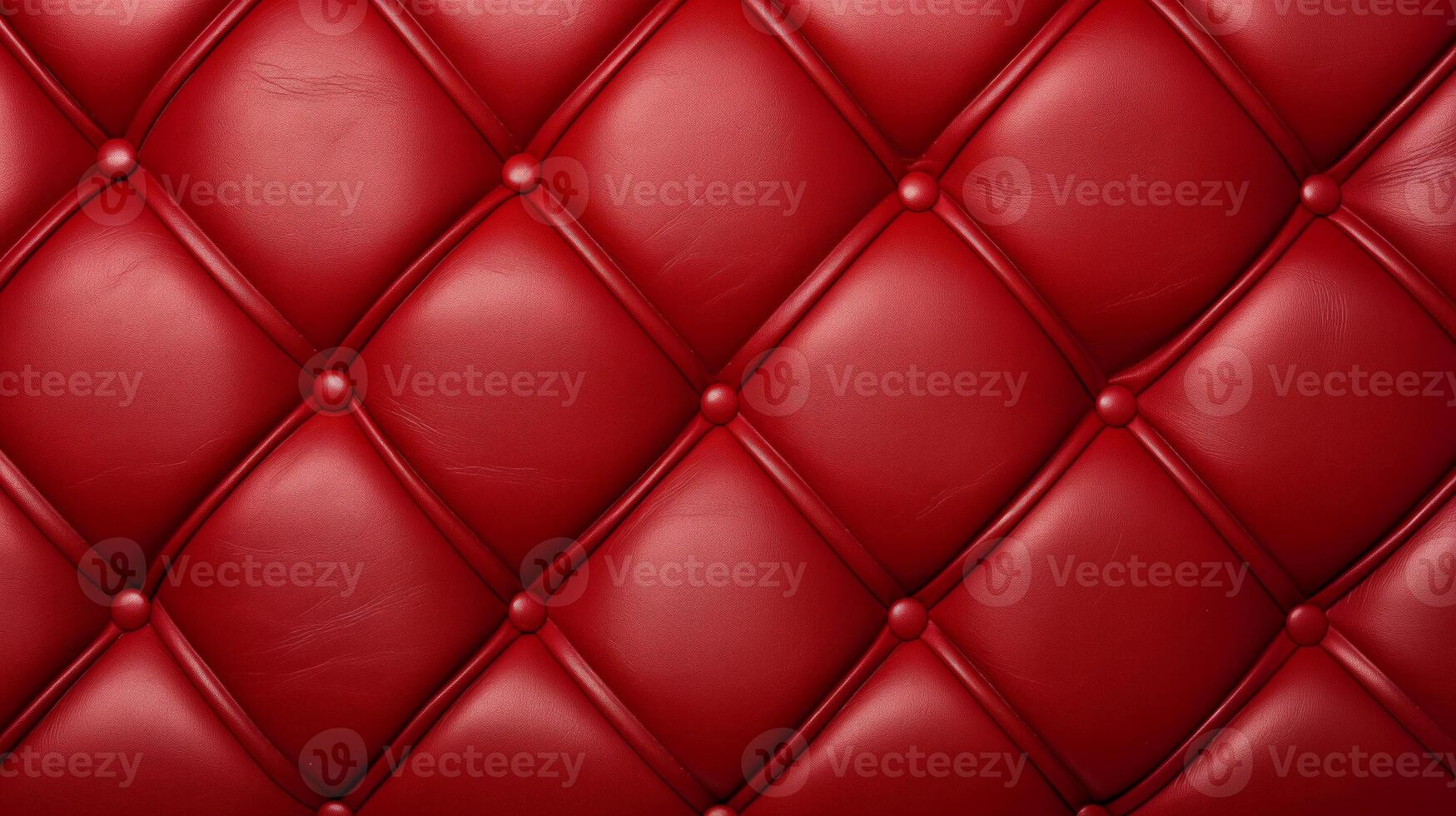 AI generated Red Leather Capitone Texture background Highly Detailed photo