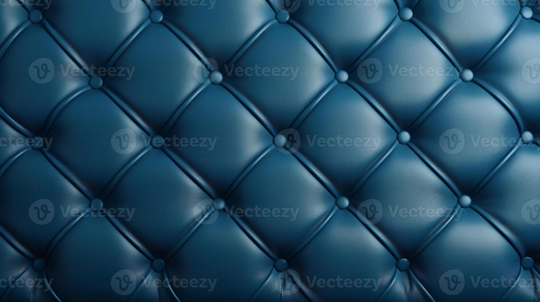 AI generated Blue Leather Capitone Texture background Highly Detailed photo