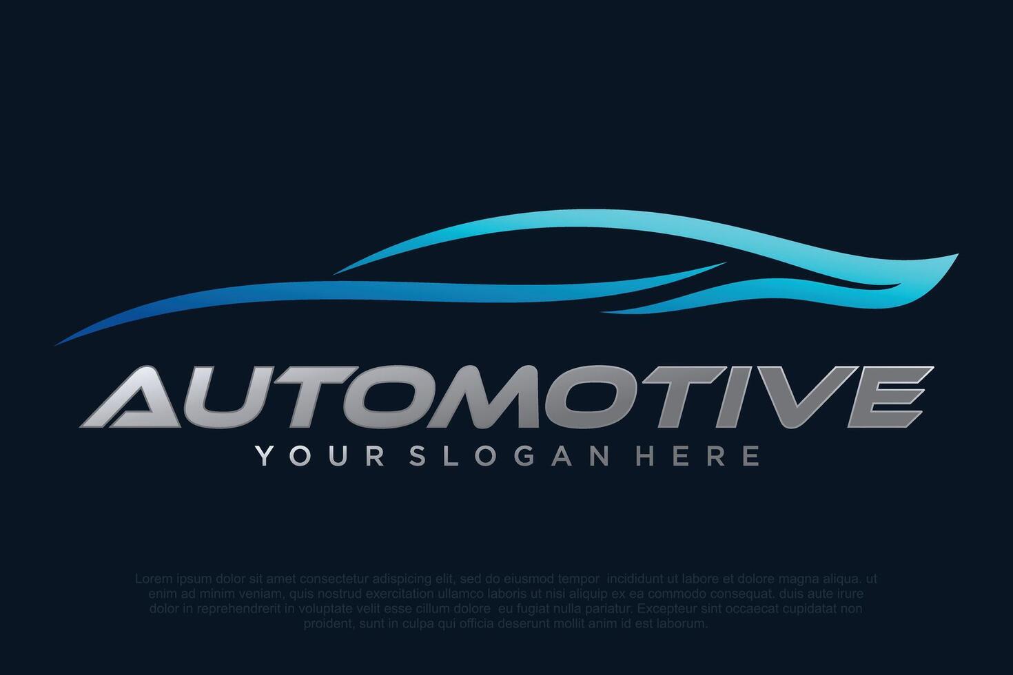 Car logo design with creative modern concept Premium Vector
