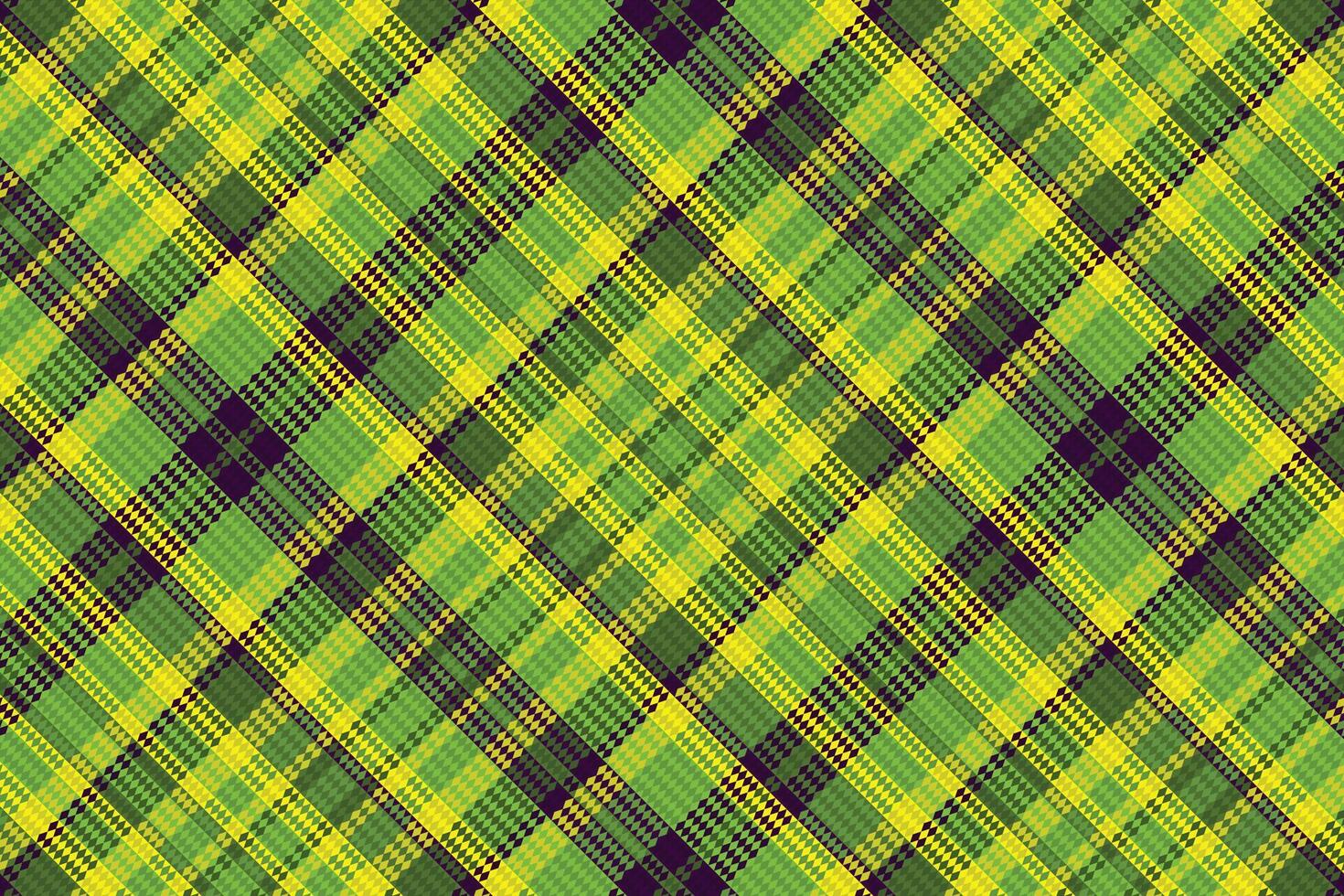 Tartan plaid pattern with texture and warm color. vector
