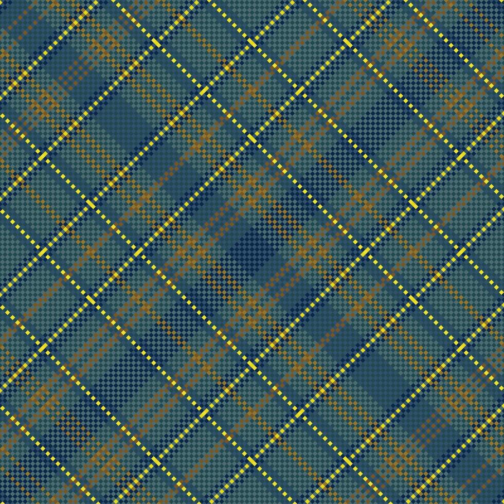 Tartan plaid pattern with texture and warm color. vector