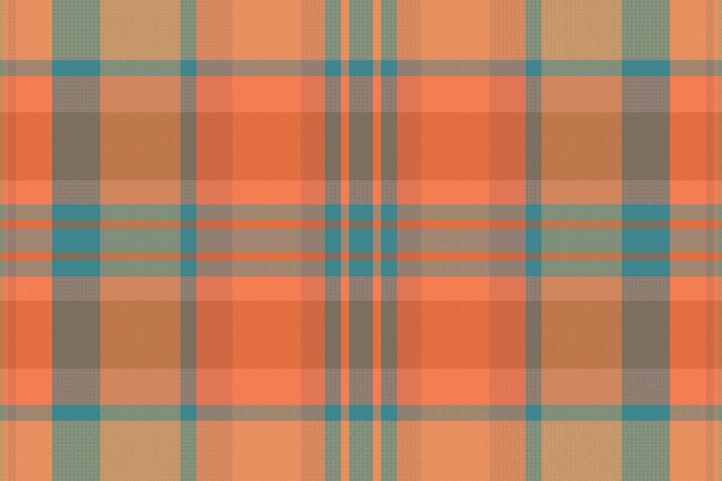 Tartan plaid pattern with texture and warm color. vector