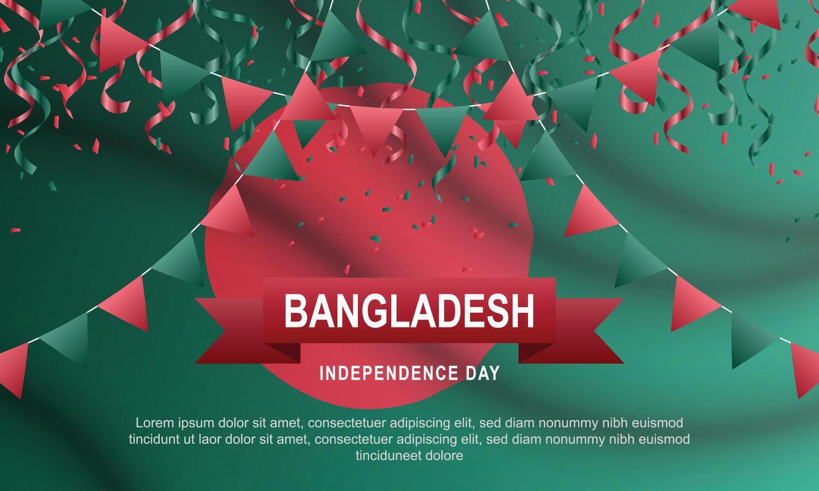 Independence Day of Bangladesh background. vector