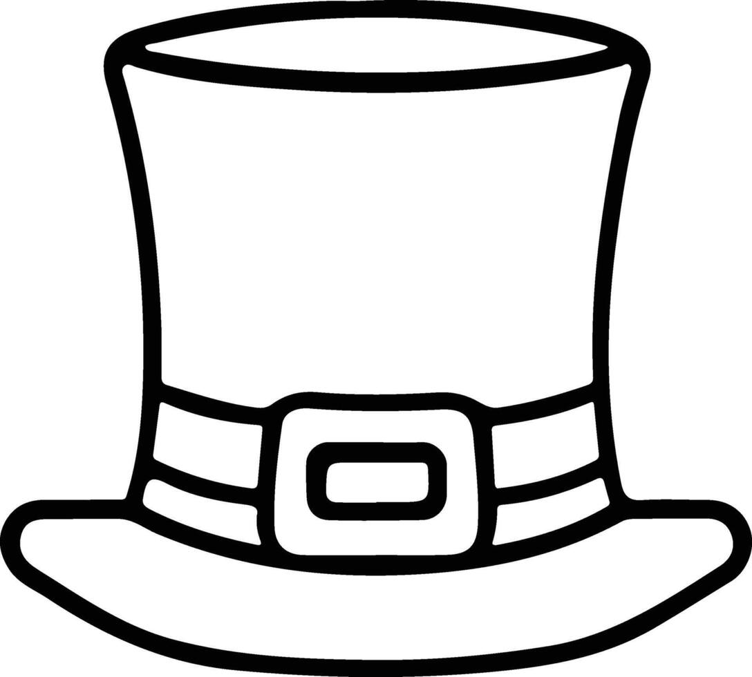 AI generated St Patricks traditional cylinder hat vector