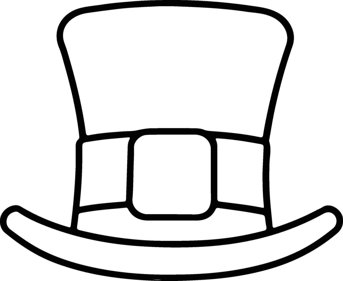 AI generated St Patricks traditional cylinder hat vector