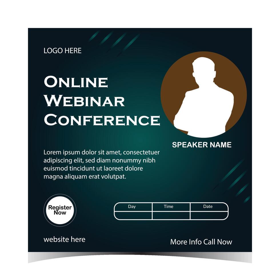 Online Webinar Conference vector