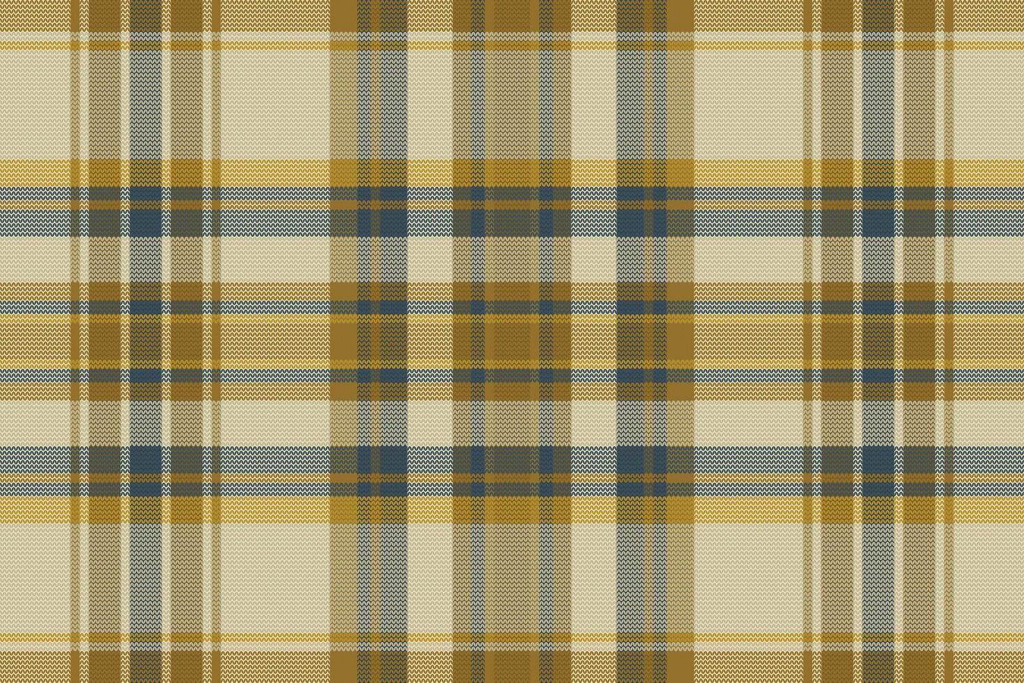 Tartan plaid pattern with texture and warm color. vector