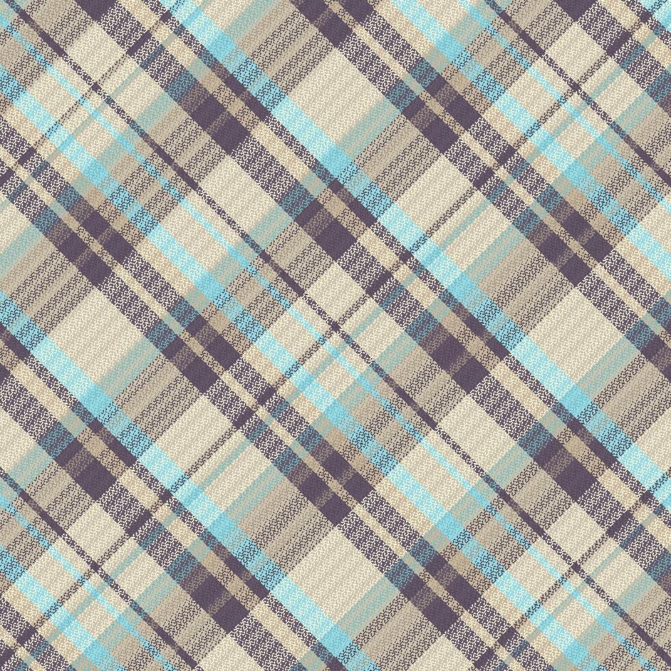 Tartan plaid pattern with texture and warm color. vector