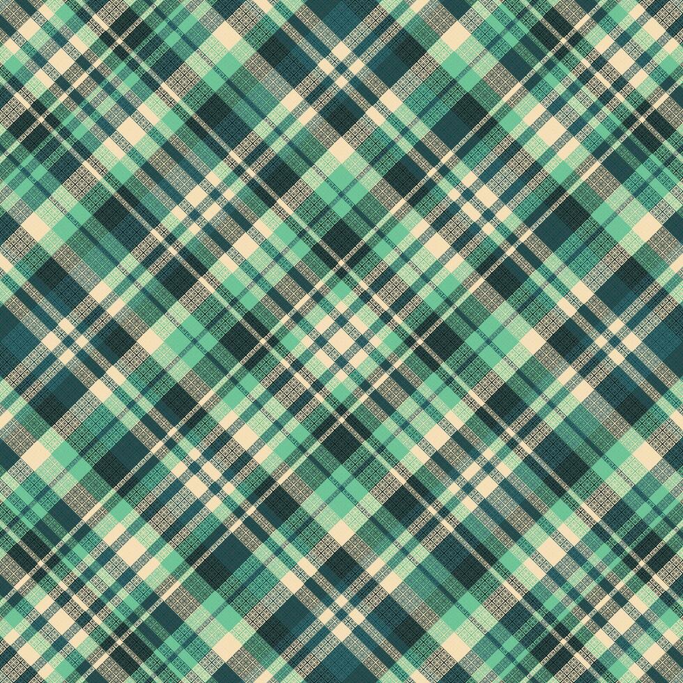 Tartan plaid pattern with texture and warm color. vector