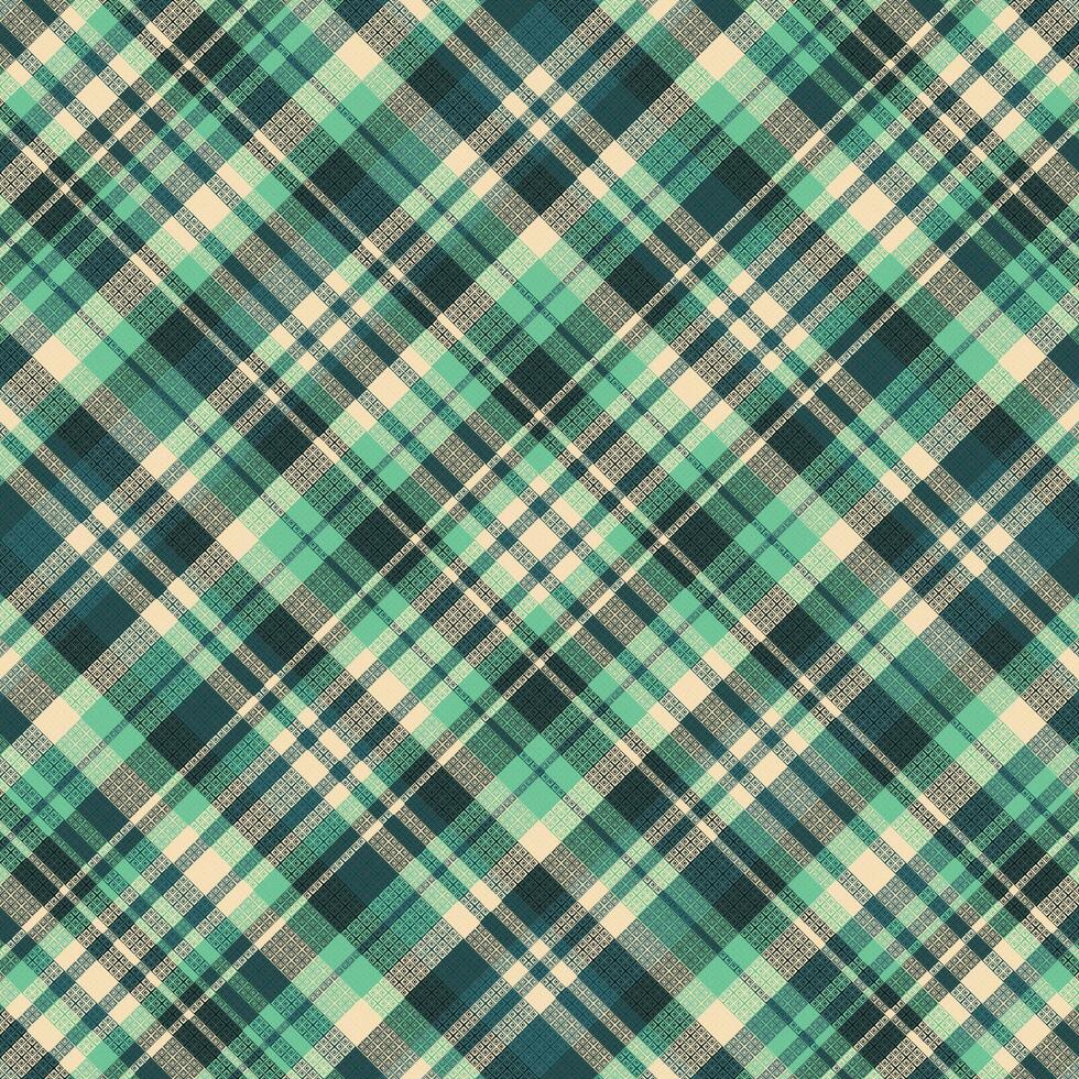 Tartan plaid pattern with texture and warm color. vector