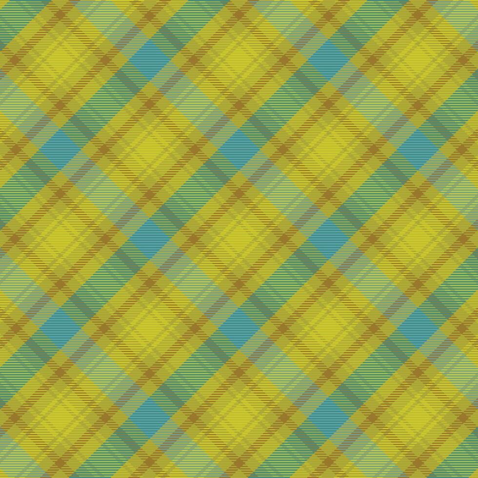 Tartan plaid pattern with texture and warm color. vector