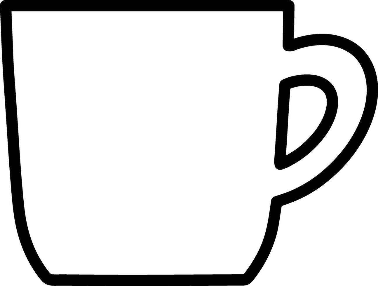 garabatear café taza té clipart bosquejo vector ilustración