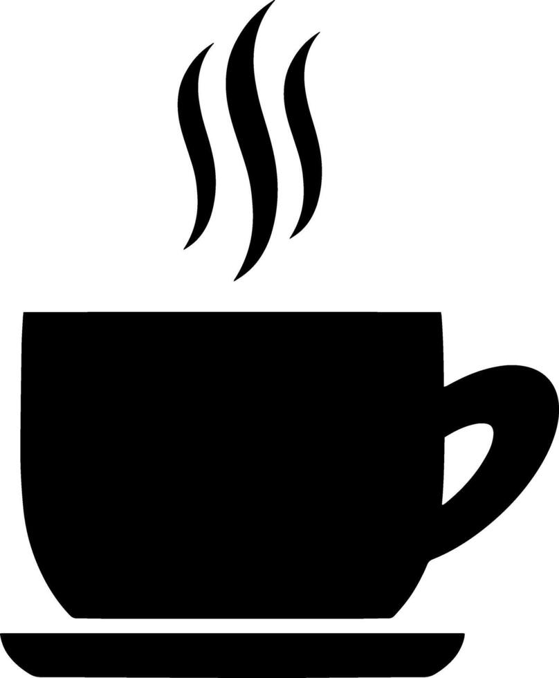 Doodle coffee cup tea clipart Stencil Vector illustration