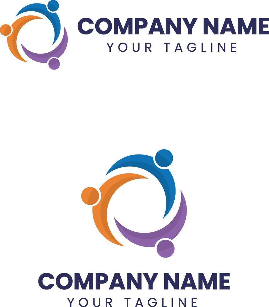 Vector flat gradient healthcare logo design template