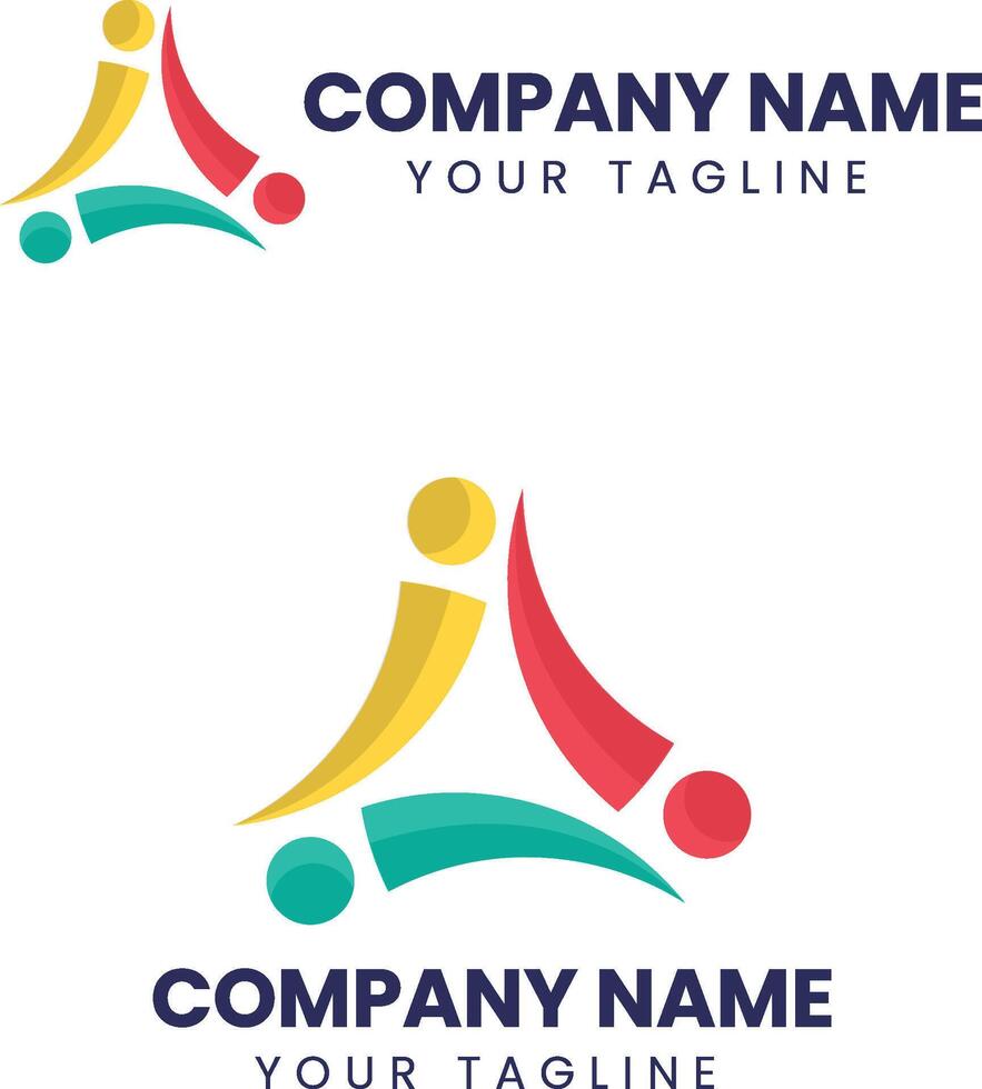 Vector flat gradient healthcare logo design template