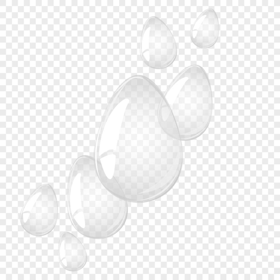 Glass eggs. Easter egg card. For postcard, card, invitation, poster, banner template lettering typography. Seasons Greetings. Vector illustration