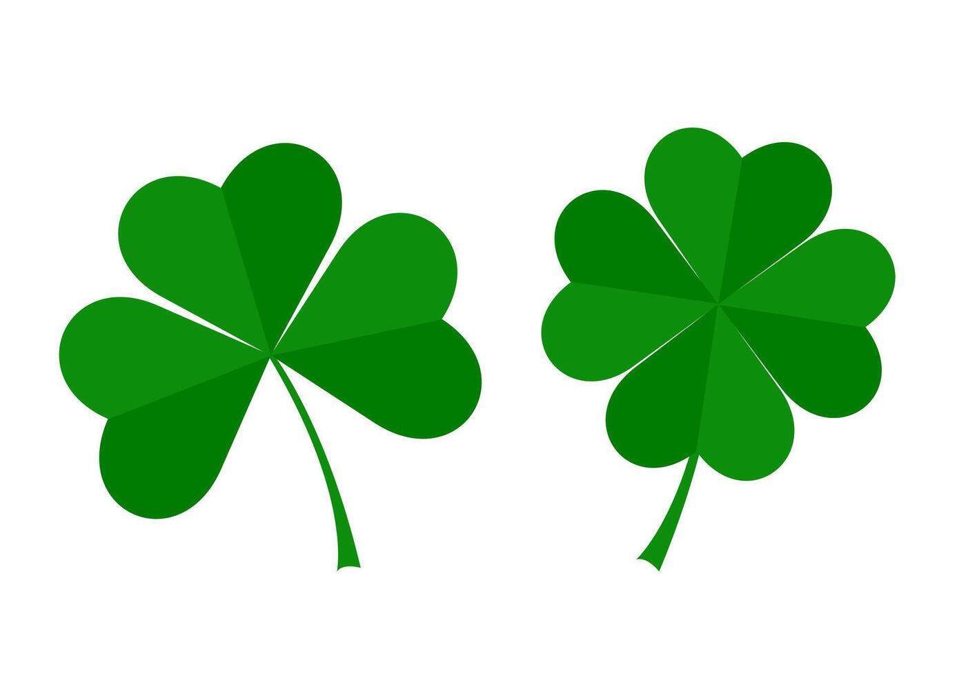Clover leaves hand drawn. St Patrick's Day symbol, Irish lucky shamrock background.Endless repeated backdrop, texture, wallpaper vector