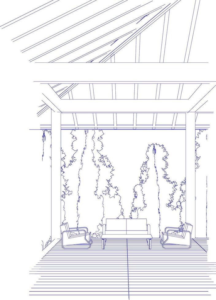 3D illustration of residential project vector