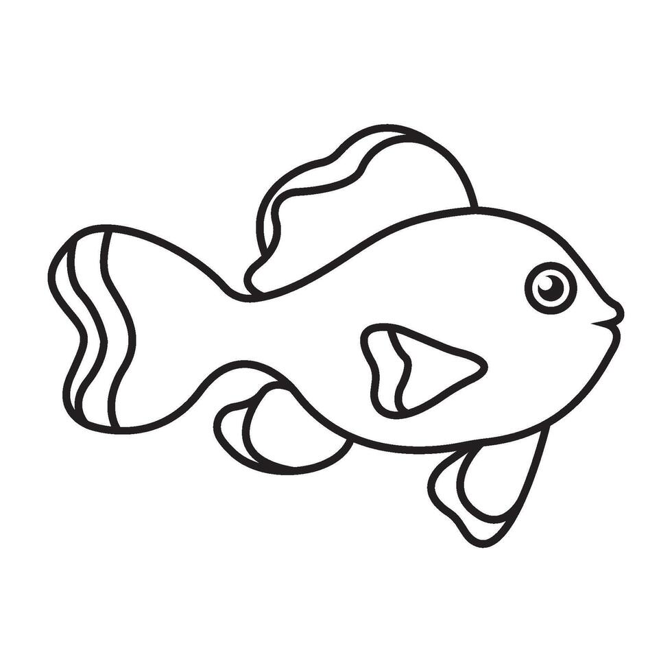 fish icon vector