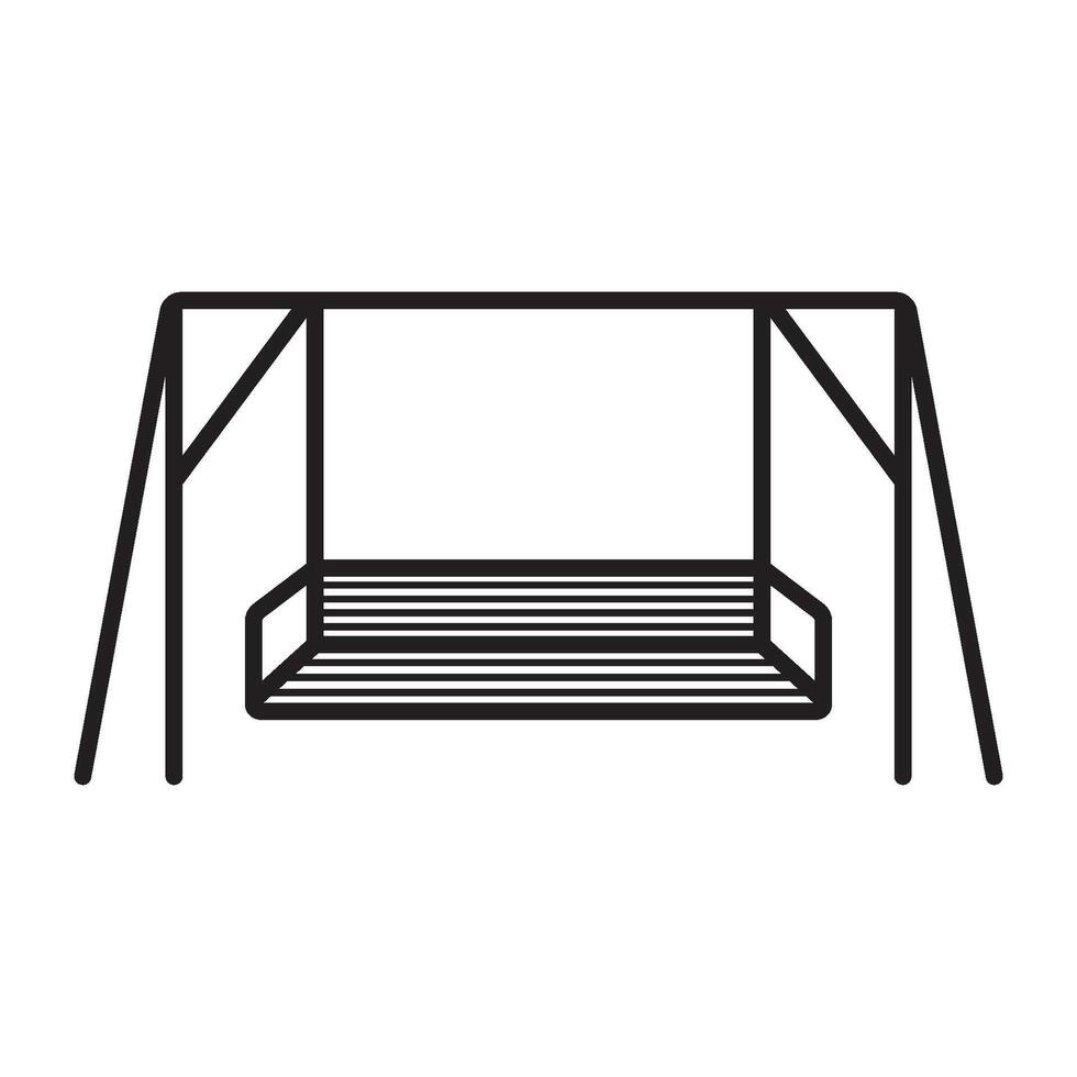 swing icon vector