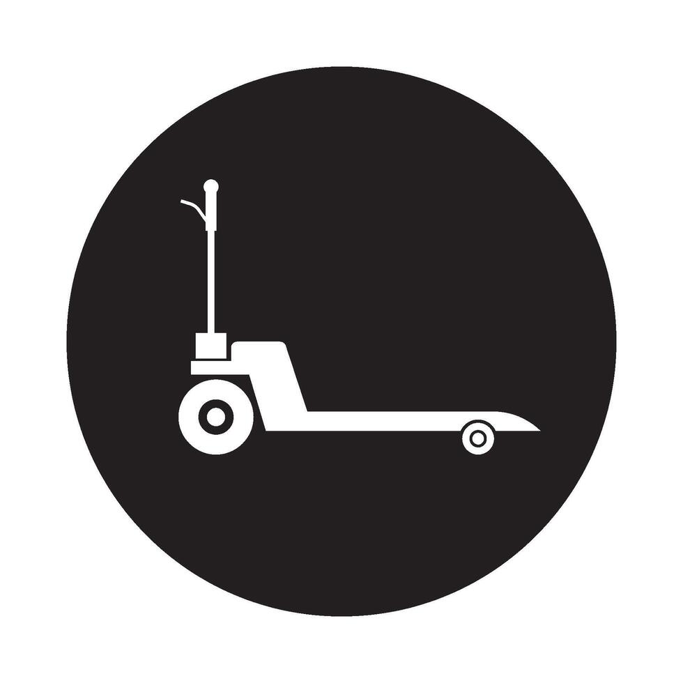 Hand truck icon vector